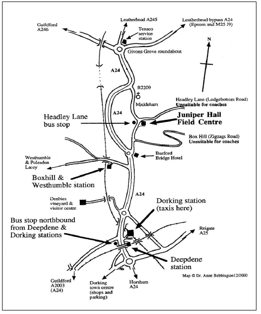 Field Studies Centre Map